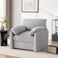 Howjoe Accent Chair for Living Room, Oversized Reading Armchair, LightGray