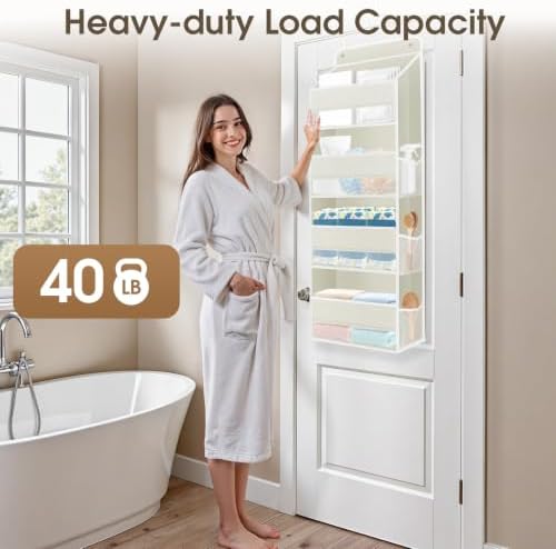 2 Pcs Over The Door Organizer Large Capacity Hanging Storage Room Organizer