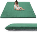 1.3" Thick Baby Play Mat for Floor, 79x79 Soft Foam Mats Dark Green