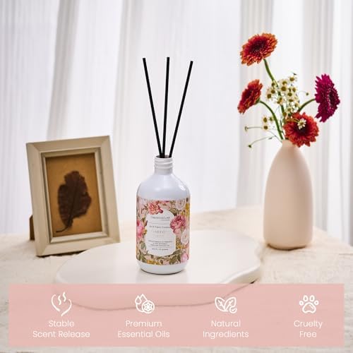 M&SENSE Reed Diffuser Set, Garden Party, 17oz Natural Essential Oil