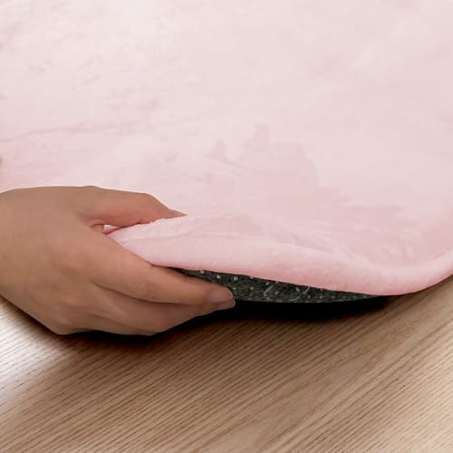 1.5" Thick Baby Play Mat for Floor, 39x59 Soft Foam Mats, Baby Pink