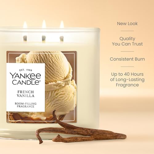 Yankee Candle French Vanilla Scented Candle, 14.5oz 3-Wick