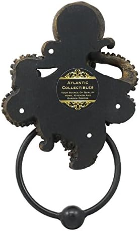 Pacific Giftware Nautical Gothic Mythical Sea Monster Deep Ocean Creature Octopus Kraken Cthulhu Decorative Door Knocker Wall Mount Polyresin Figurine 8.5" H