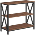MAHANCRIS 31.5" Sofa Table, Industrial Console Table, 3-Tier Entryway Table
