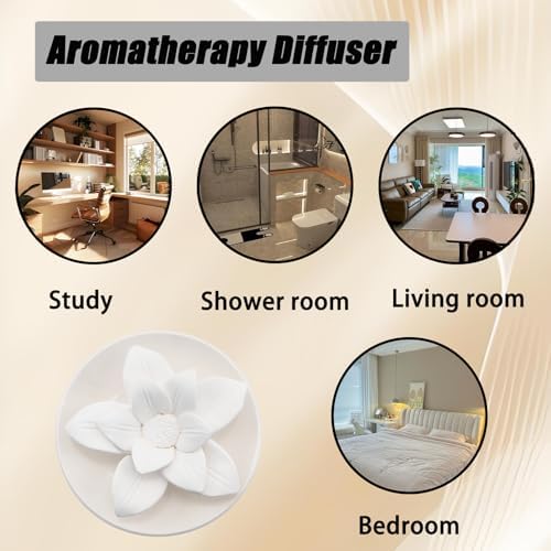 Handmade Lily Flower Ceramic Essential Oil Mini Diffuser