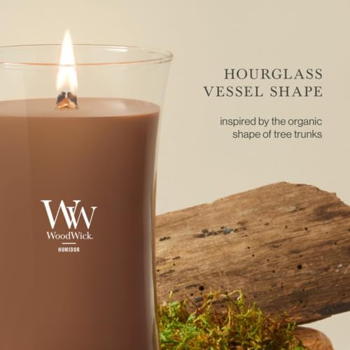WoodWick Humidor Scented Candle, Crackling Wick, 21.5oz