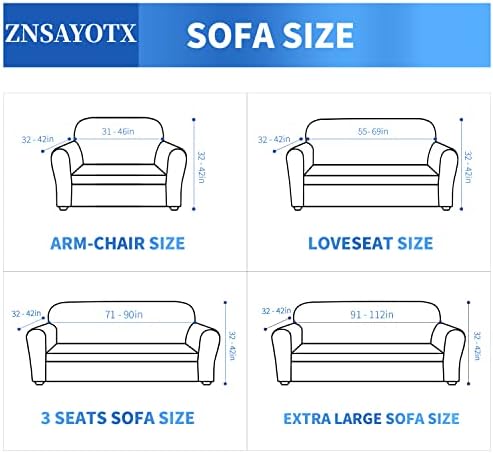 ZNSAYOTX 1 Piece Jacquard Chair Slipcovers for Living Room High Stretch Chair Covers with Arms Anti Slip Pets Friendly Couch Sofa Armchair Cover Furniture Protector (Chair, Dark Grey)