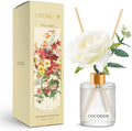 COCODOR Silk Flower Reed Diffuser Set, Flower Garden, 6.7 oz, Home Décor