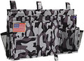Surblue Bedside Caddy Hanging Organizer Storage Bag Pocket for Bunk, Hospital, College Dorm Rooms, Baby Bed Rails, Camp - 8 Pockets (Large, City)