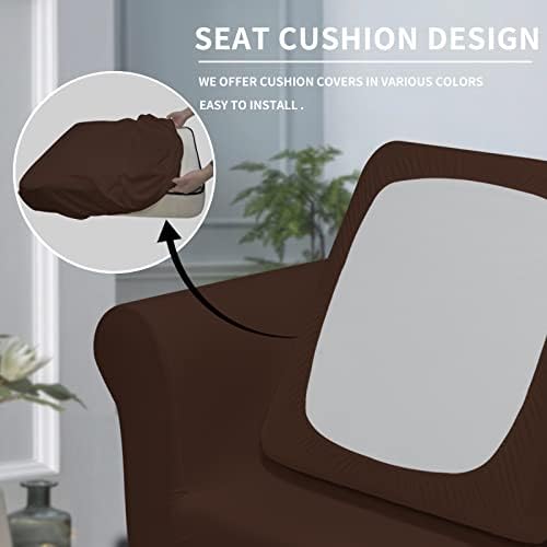 Easy-Going 2 Pieces Stretch Sofa Slipcover for Armchair Washable