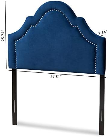 Baxton Studio Headboards, Twin, Navy Blue