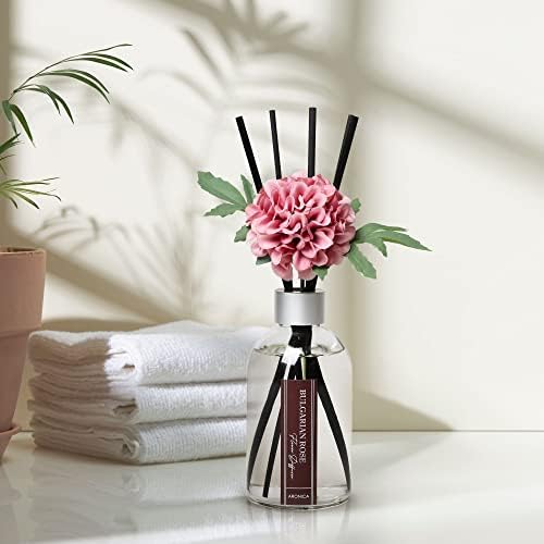 Aronica Flower Air Fresheners For Home, Sweet Rose Scent Room Non Plug In, Desk Reed Diffuser, Pink Air Freshener For Bathroom