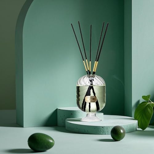 Reed Diffuser Set, Pretty Valley Home Diffuser 200Ml / 6.76 fl OZ Gift Box - Includes Reed Diffuser Sticks, Long Lasting Fragrance Oil and Glass Bottle for Office Living Room Decor (Honeysuckle)