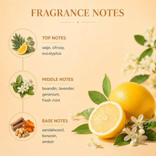 Airkeep Citrus Lemon Reed Diffuser Refill – 6.76 fl oz – Premium Scented Oil for Home Aromatherapy – Long-Lasting Fragrance for Reed Diffusers – Perfect for Bathroom, Bedroom & Home Decor