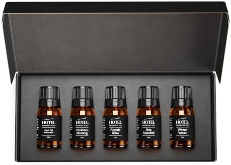 AirScent Holiday Diffuser Oil Cozy Christmas Collection 5 Pack Gift Set