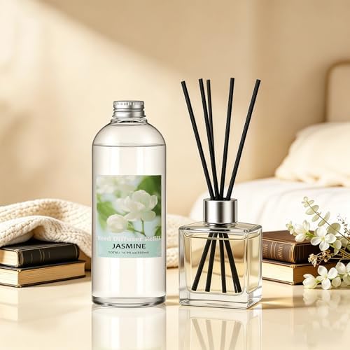 STRN Reed Diffuser Oil Refill, Jasmine Scent Diffuser Refill 16.9 Fl Oz
