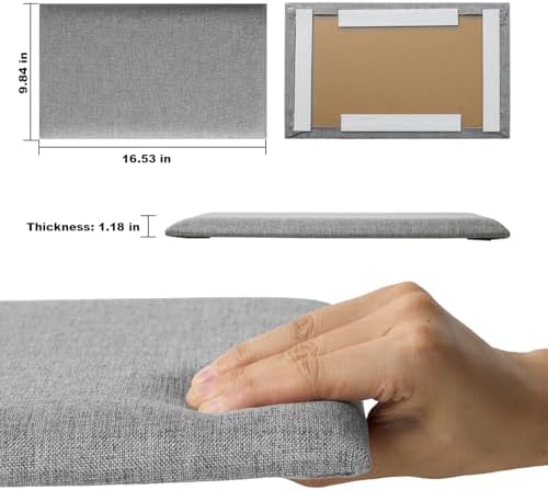 Linen Peel and Stick Headboard, Soundproof Anti-Collision Wall Panel