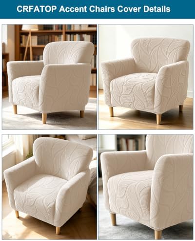 CRFATOP Accent Chair Cover, Stretch Armchair Slipcover for Living Room,A41
