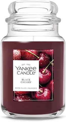Yankee Candle Black Cherry Scented Candle, 22oz Large Jar