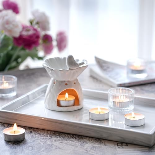 Unscented Tealight Candles - 200 Pack 4 Hours White Small Tea Candles
