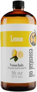 Natures-Star - Lemon Essential Oil 16 oz for Cleaning, Diffuser, Humidifier & Aromatherapy Body Massage – Oil for Skin, Home Candle Making & Lemon Fragrance Scent