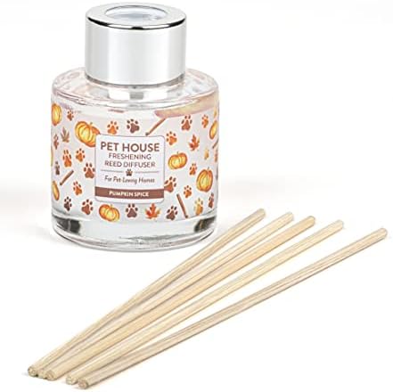 Pumpkin Spice Home Freshening Reed Diffuser Set Pet House