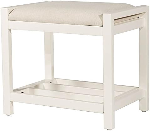 Hillsdale Furniture Amelia, White Vanity Stool