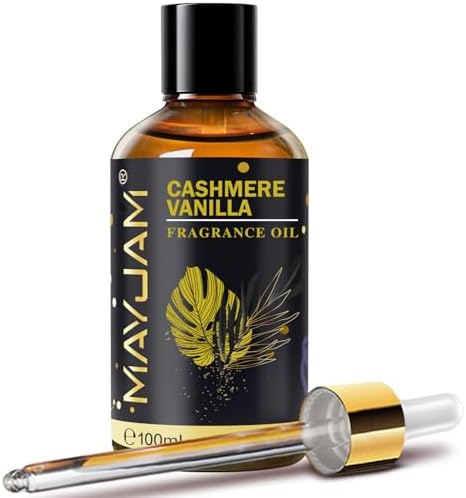MAYJAM Cashmere Vanilla Fragrance Oil for Diffusers for Home, 3.38FL.OZ