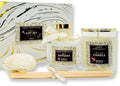 Moira's Bazaar Elysian Essence Aromatherapy Gift Set – Luxury Candle and Flower Reed Diffuser – Perfect Scented Gift for Thanksgiving & Christmas, Gifts for Women (Amber Temptation)