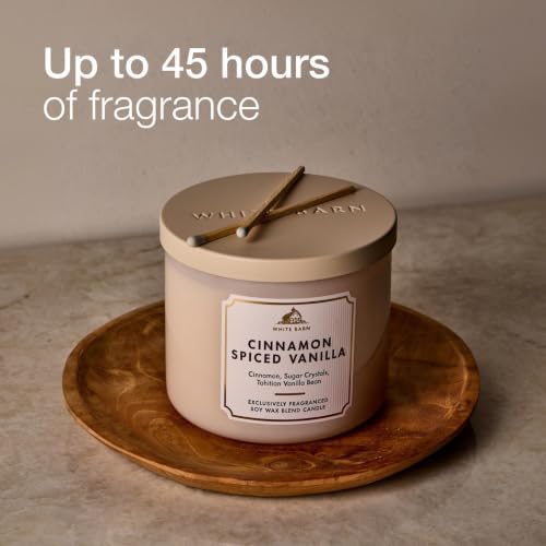 Bath & Body Works 3-Wick Candle, Cinnamon Spiced Vanilla Scent, 2 Pack