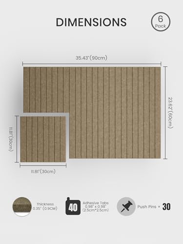 Felt Bulletin Board & Cork Board Alternative 36" x 24"