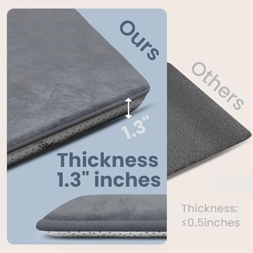 Huloo Sleep Baby Play Mat for Floor,59"×71" Playpen Mat(Dark Grey)