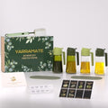 YARRAMATE Olive Oil Dispenser, 2 in 1 Oil Sprayer for Cooking, 17oz/500ml Glass Oil Spray Bottle with Pourer, Food-grade Oil Dispenser and Oil Sprayer for Kitchen, Salad, Frying (25_4pcs greenset)