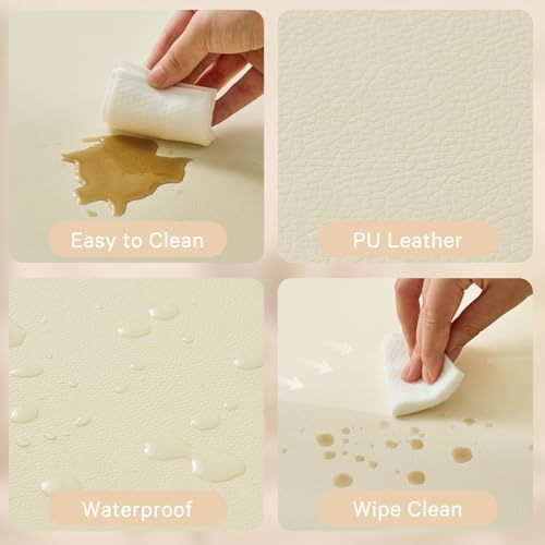 Waterproof Baby Play Mat for Floor Memory Foam 79 * 79 Cushion Playpen Playmat Tummy Time Crawling Mat Nursery Rug Thick Pad Create Soft & Safe Area for Infants,Toddler,Kids,Beige