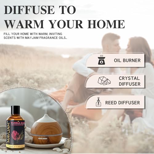 MAYJAM Bubble Gum Fragrance Oil for Diffusers for Home, 100ML/3.38FL.OZ