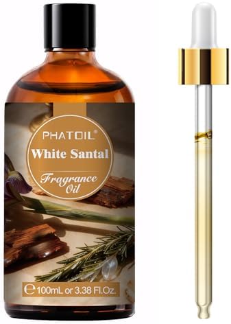 PHATOIL White Santal Fragrance Oil for Diffuser Aromatherapy 3.38FL.OZ