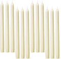 Everymoment Ivory Taper Candles - 12 Pack 10 Inch Candlesticks - Dripless & Smokeless Tapered Candle 8 Hours Unscented Cream Candle Sticks - Perfect for Wedding Holiday Dinner Party Home Decor