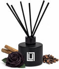 Lulu Candles | Reed Diffuser Set | Black Rose & Oud | 6 Reed Sticks | Scent Diffuser for Bedroom Bathroom Living Room & Office (4.2 FL Oz.)