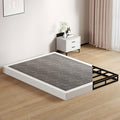 Queen Size Box Springs - 5 Inch Low Profile Mattress Foundation No Noise Heavy Duty Metal Basics Bed Base with Clean Fabric Cover, Easy Assembly