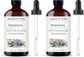 Majestic Pure Essential Oil with Glass Dropper - 100% Pure and Natural - Essential Oils for Diffuser, Aromatherapy, Soap and Candle Making, Rosemary Essential Oil, Rosemary Oil, 4 Fl Oz (Pack of 2)