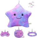 Throw Pillows for Couch Set Christmas Bed Living Room Decor Home Sofa Cushion Chair Back Seat Birthday, Cute Soft Decorative Star Pillow Plush Purple Colorful Throw Pillow Cover