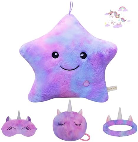Throw Pillows for Couch Set Christmas Bed Living Room Decor Home Sofa Cushion Chair Back Seat Birthday, Cute Soft Decorative Star Pillow Plush Purple Colorful Throw Pillow Cover