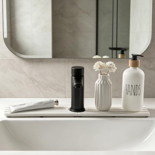 NiuYichee Faucet Mat for Kitchen Sink, Water Absorbing Diatomite Stone Tray