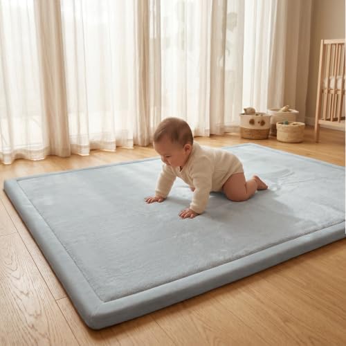 1.3" Thick Baby Play Mat for Floor,71x79 Ultra Soft Elasti-Foam Mat
