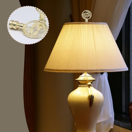 Biaungdo Double Dragonflies Lamp Finial, Gold, 2 Pack