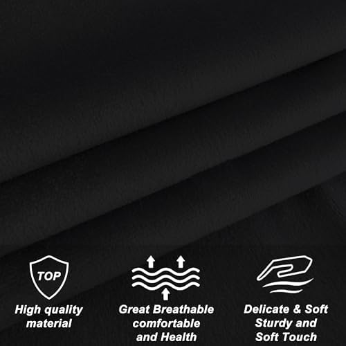 Furpopup Velvet King Size Headboard Only, Upholstered Wall Mount, Black
