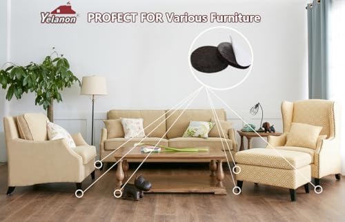 Felt Furniture Pads for Hardwood Floors Felt Pads for Chair Legs Yelanon