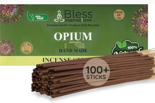 Bless-Organic-Opium 100%-Natural-Handmade-Incense-Sticks