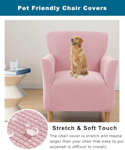 CRFATOP Accent Chair Cover, Stretch Armchair Slipcover for Living Room,B01