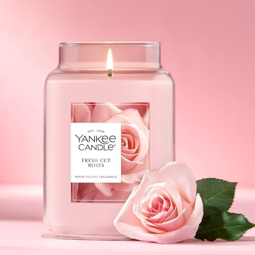 Yankee Candle Fresh Cut Roses Scented Candle, 22oz Large Jar